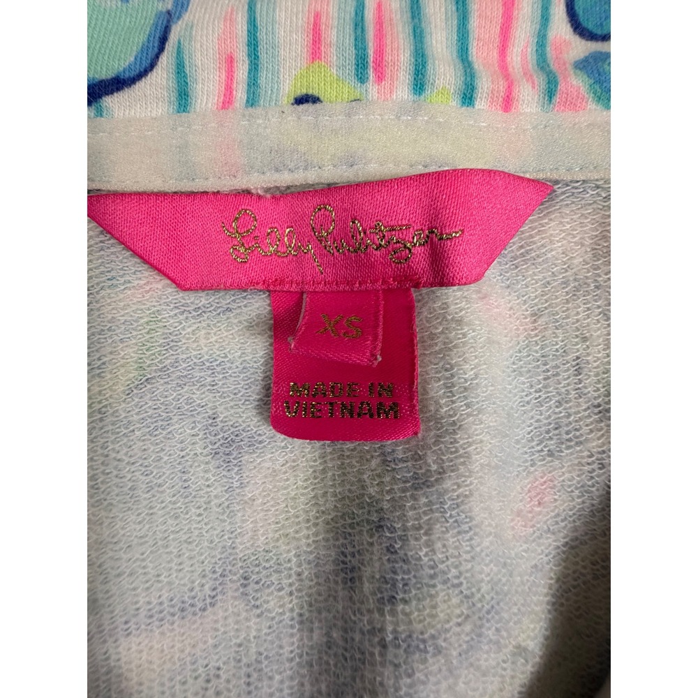 Lilly Pulitzer Skipper 1/4 Zip Popover Lilly's House Size XS - Picture 3 of 7
